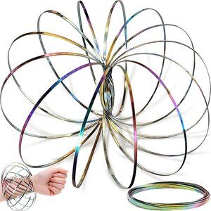 Flow Ring Fidget Spinner Bracelet Kids & Adults, Stress Relief Sensory Toys Fest